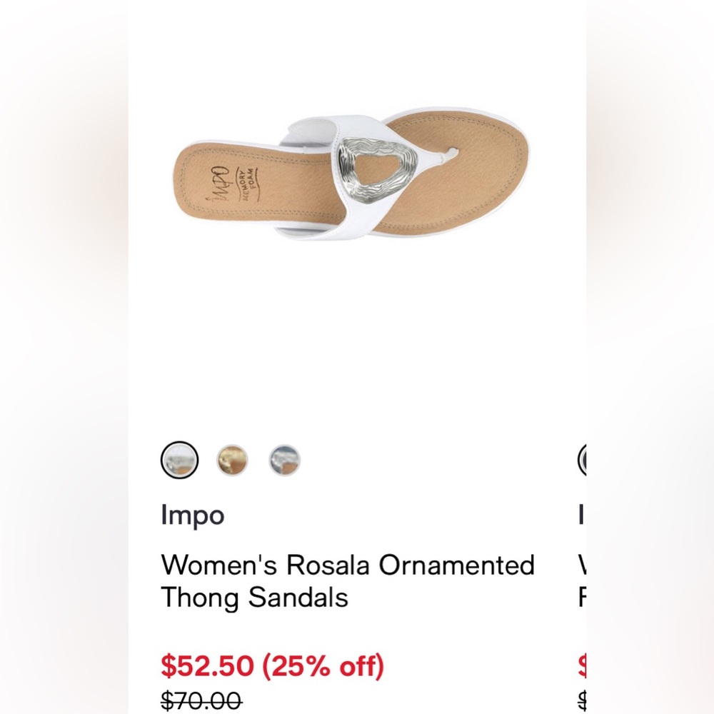 IMPO Women's Rosala Ornamented thong sandals